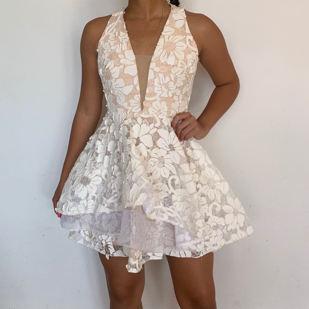 Graduation White dress